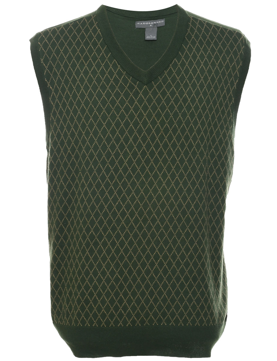 Saddlebred Argyle Sweater Vest - XL