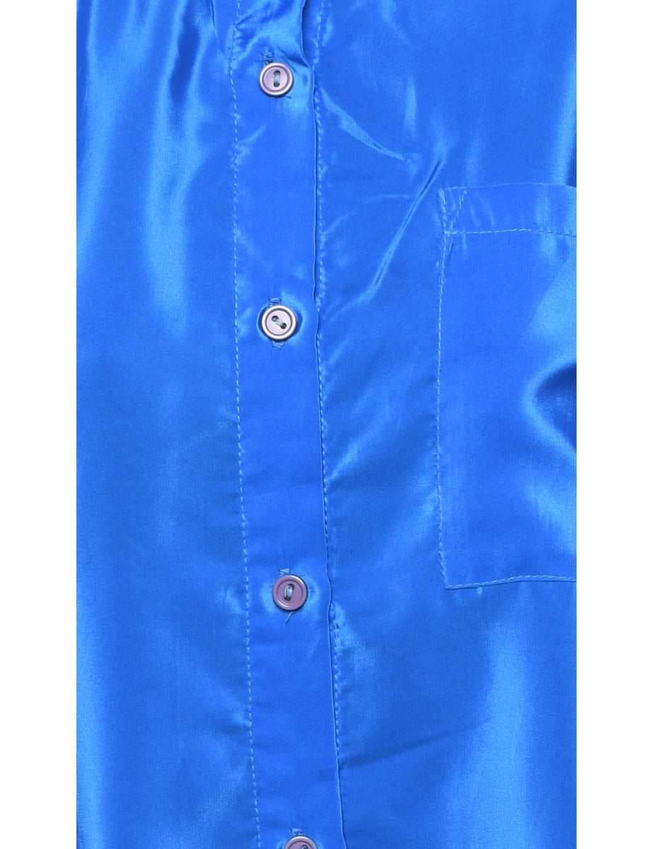 Blue Evening Blouse - L