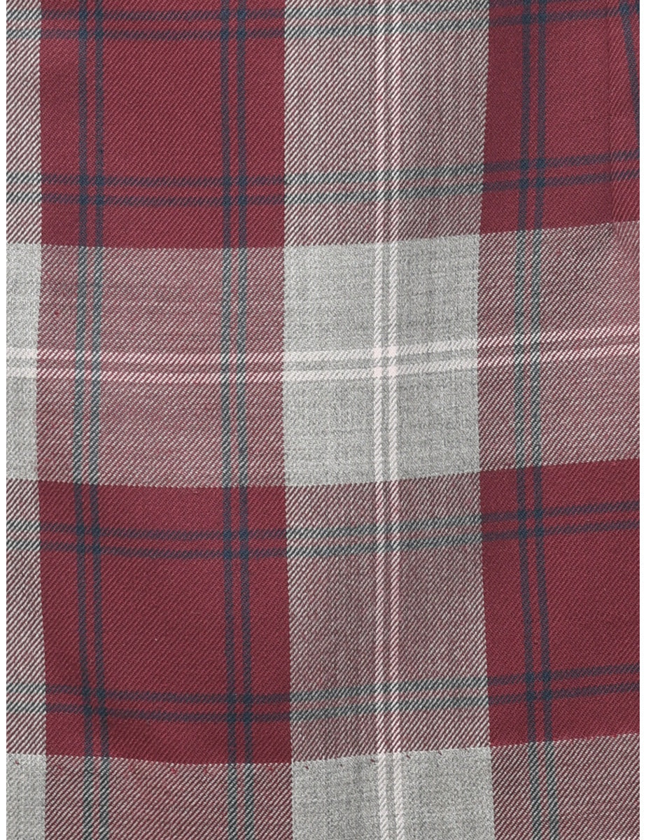 Tartan Pleated Skirt - M