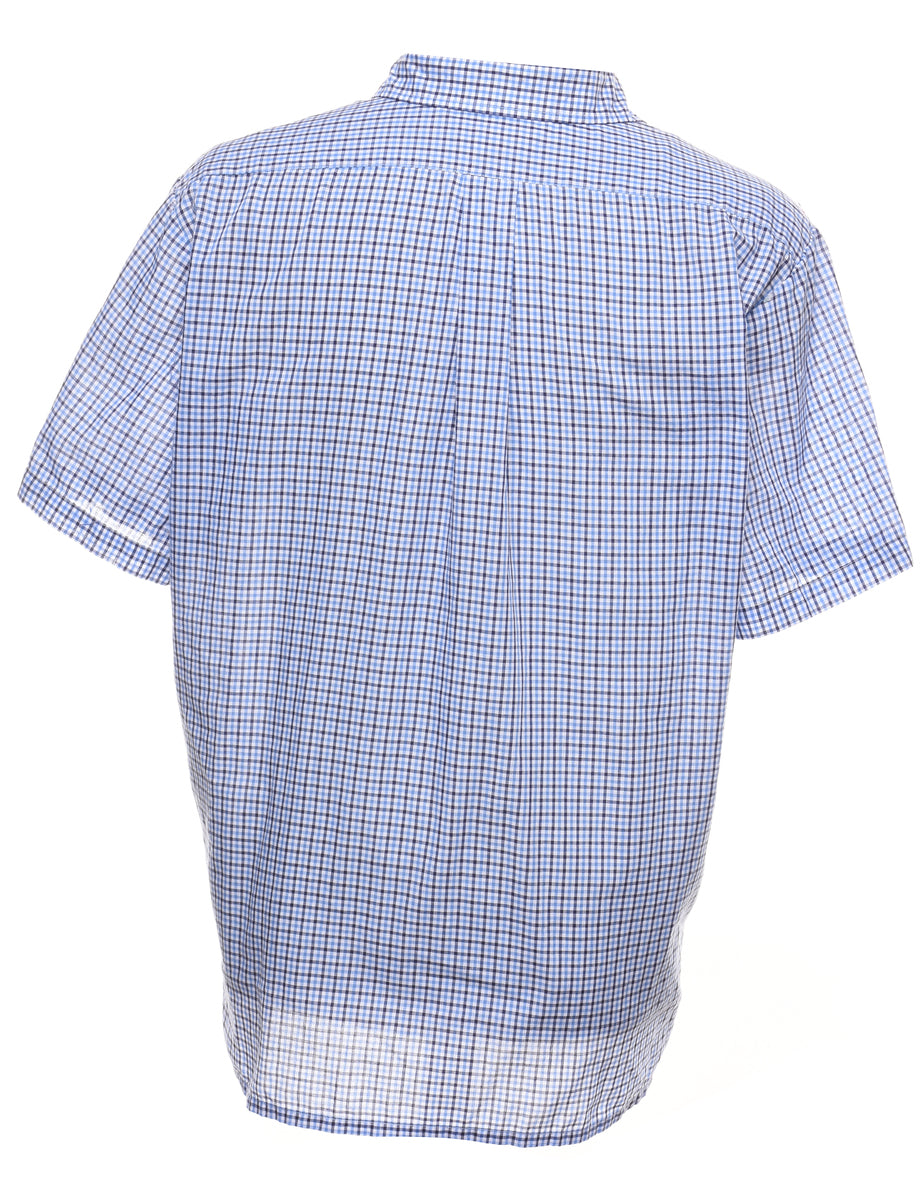 Short Sleeve Checked Shirt - XL