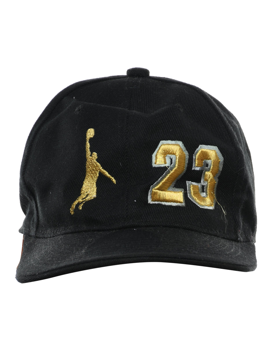 Black Embroided Cap - XS