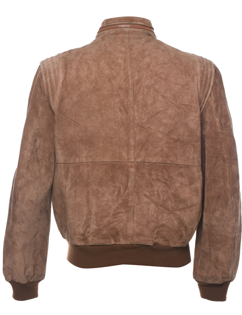 Brown Suede Jacket - M