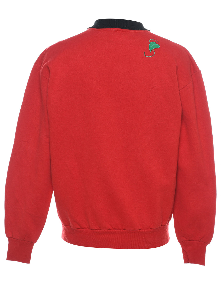 Red Christmas Sweatshirt - L