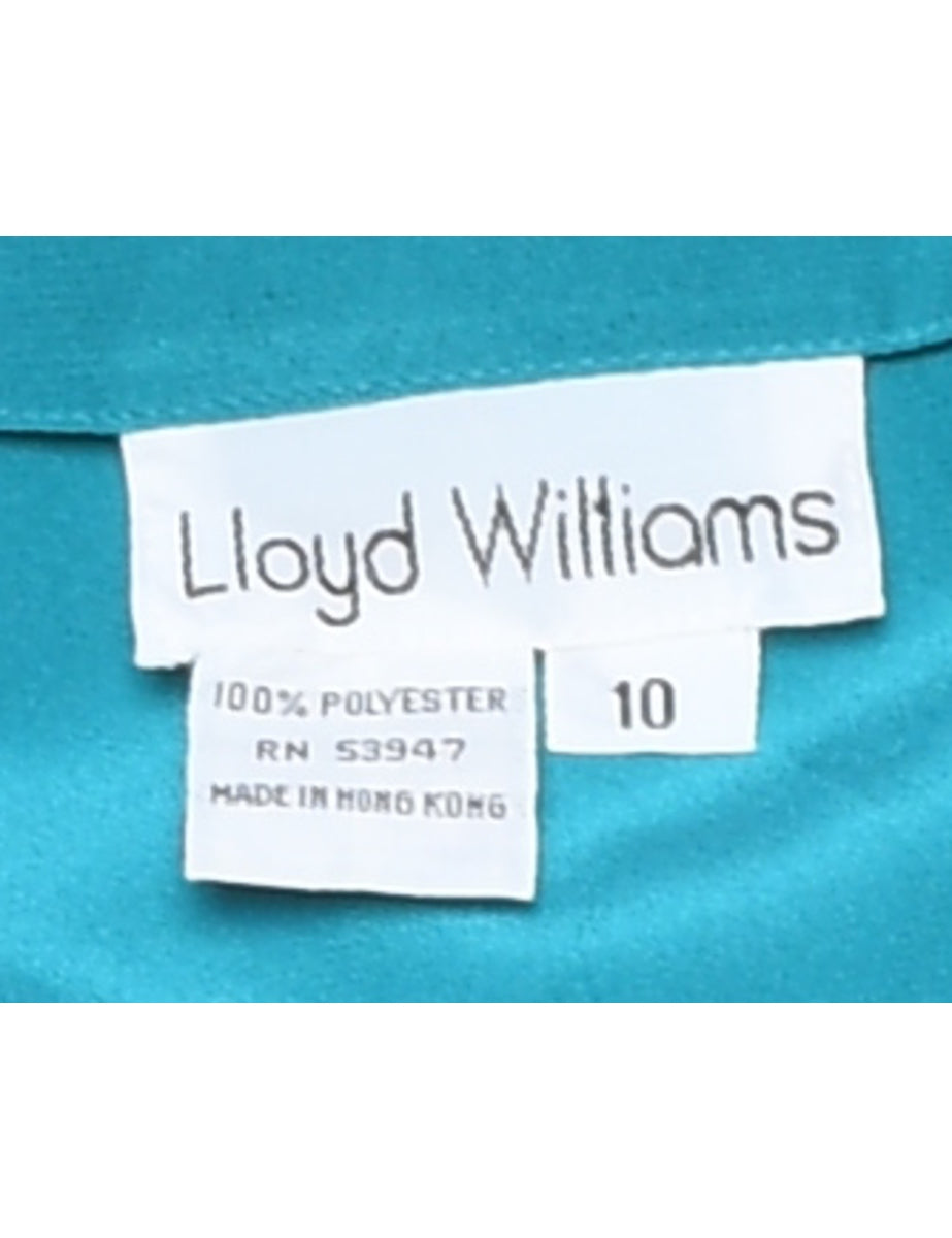 Turquoise Short Sleeve Top - L