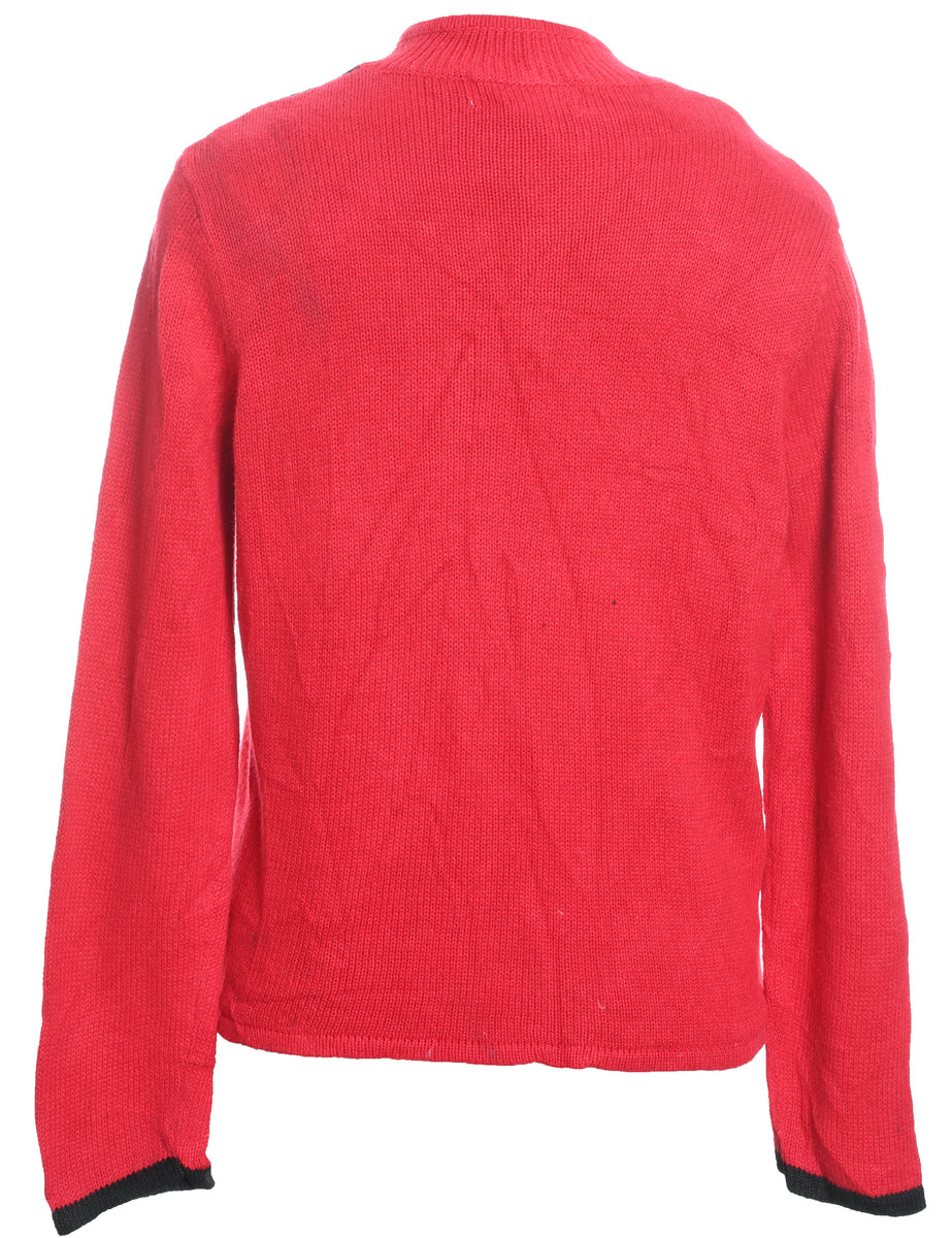 Snowman Christmas Cardigan - M