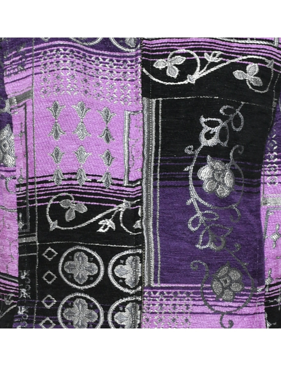 Floral Pattern Tapestry Jacket - L