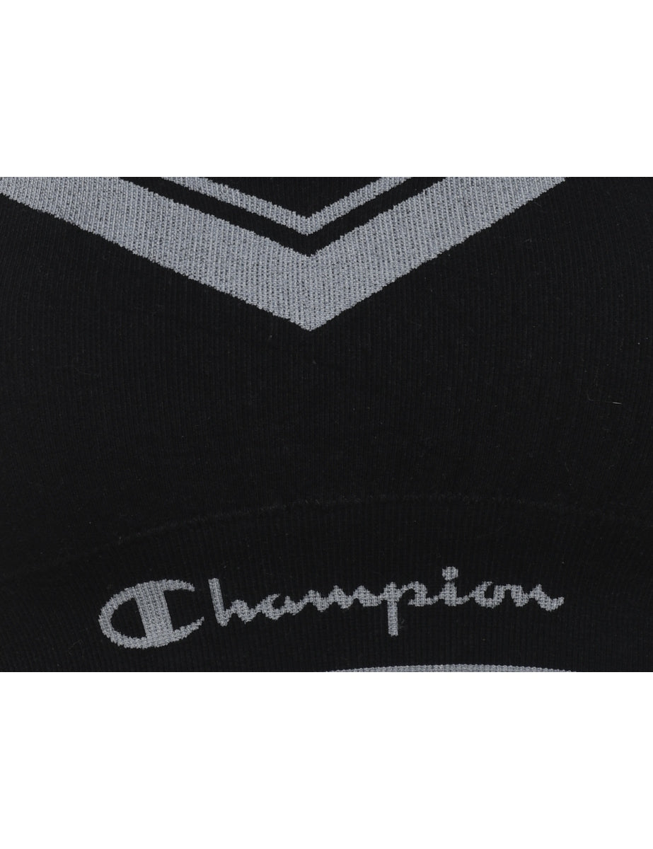 Champion Black Sports Bra - S
