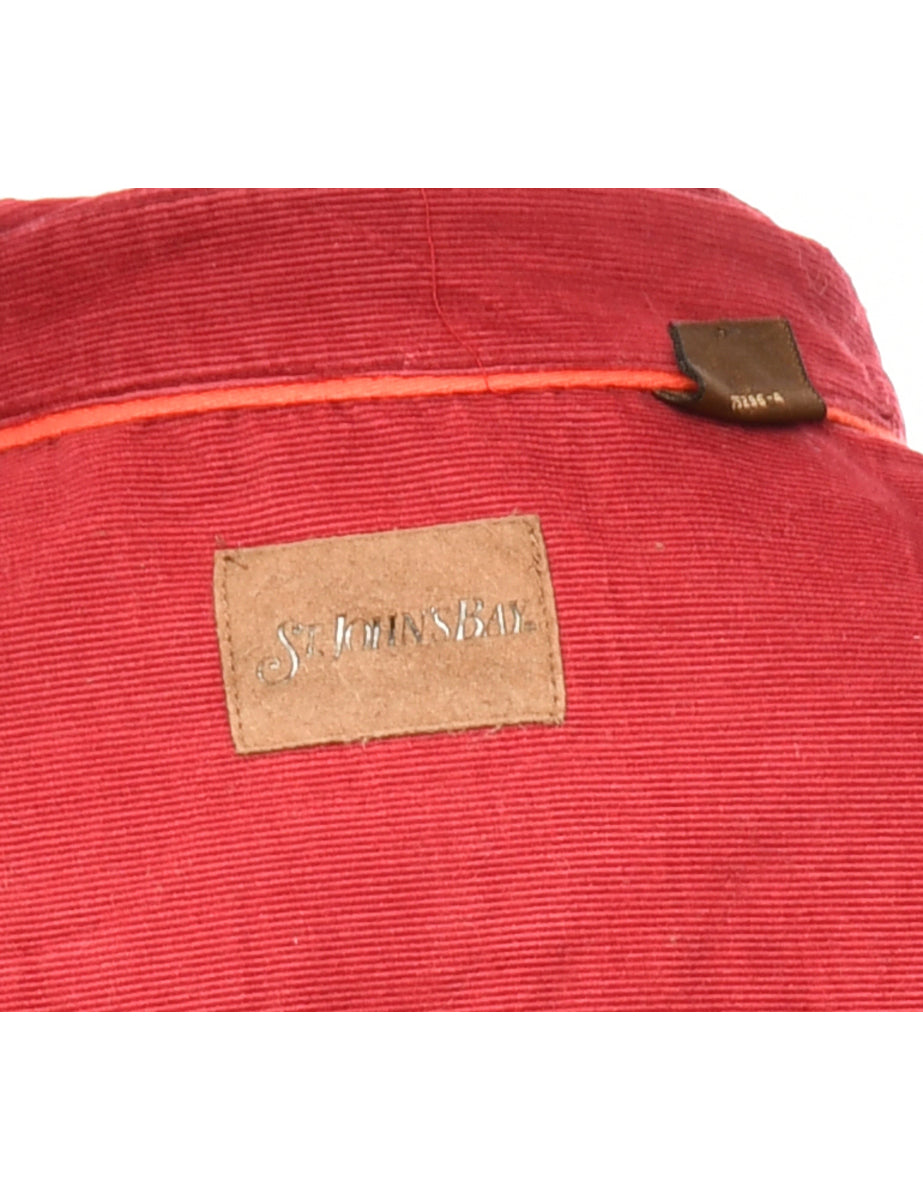 Red Corduroy Shirt - L