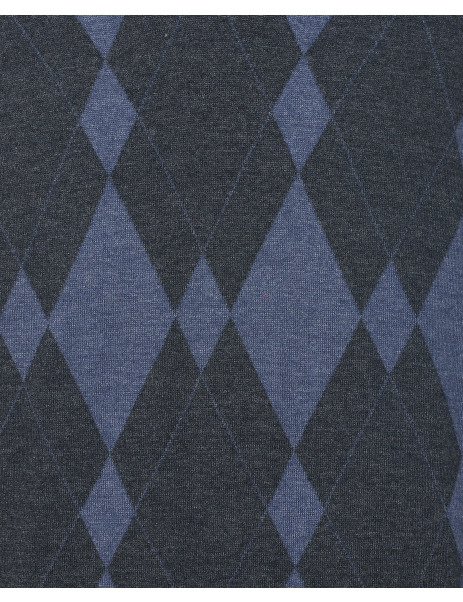 Argyle Sweater Vest - L