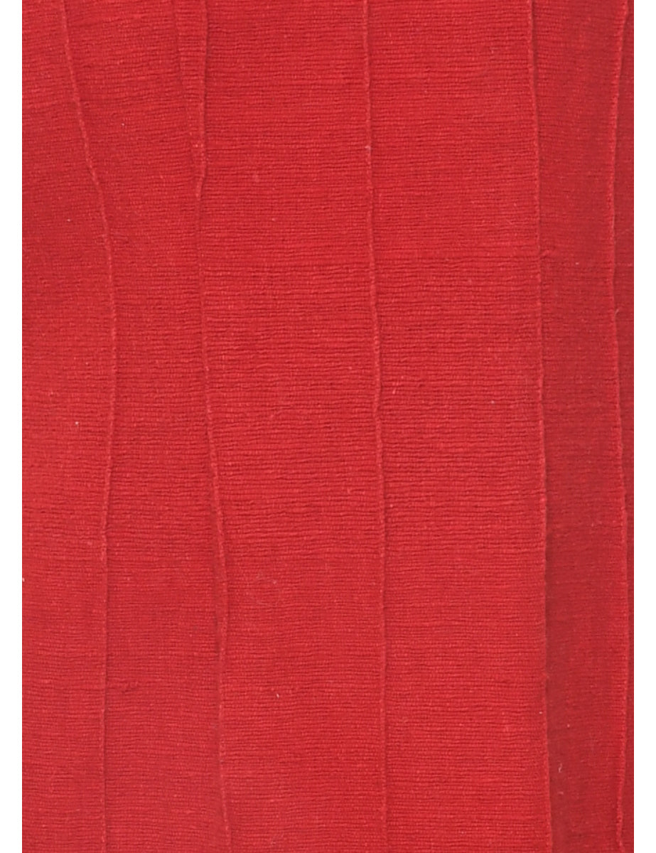 Sleeveless Red Dress - M
