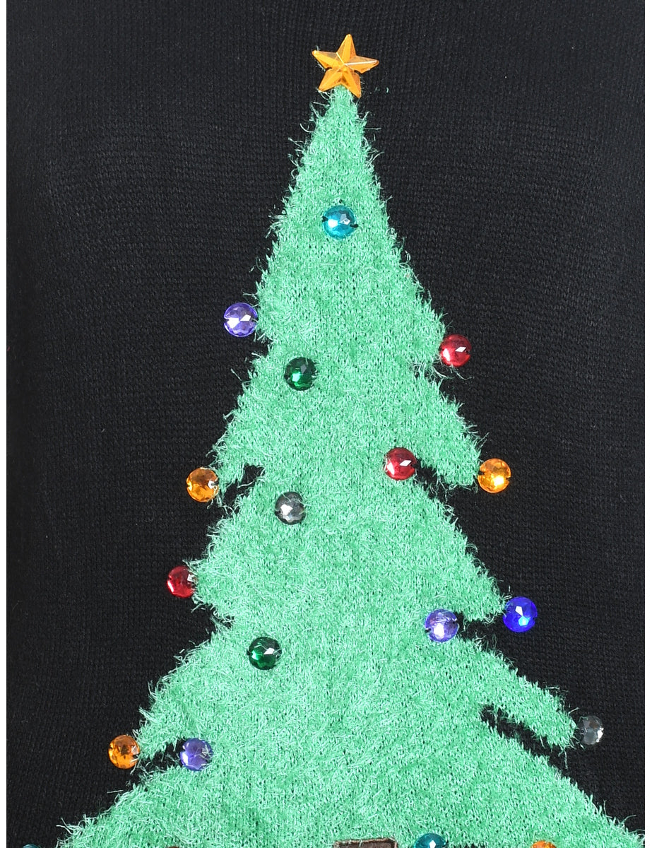 Black Christmas Jumper - XL