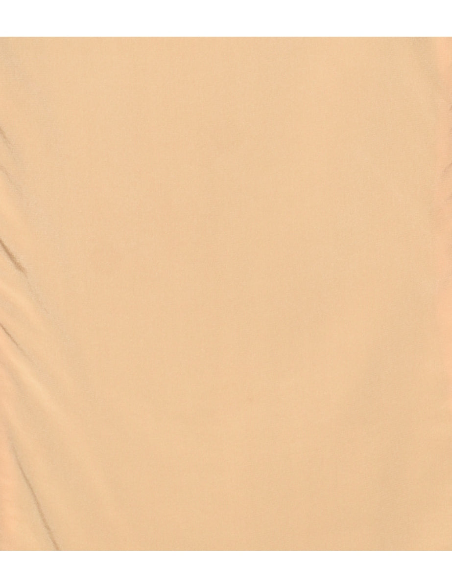 Beige Silk Top - S