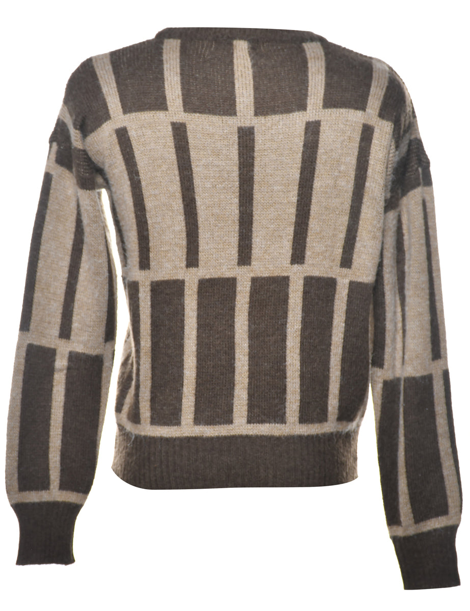 Geometric Pattern Jumper - L