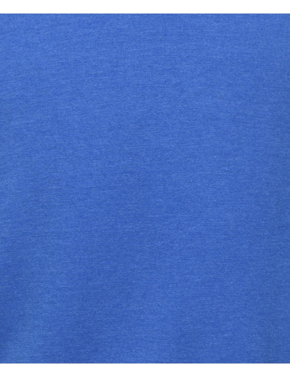 Blue Plain Sweatshirt - M