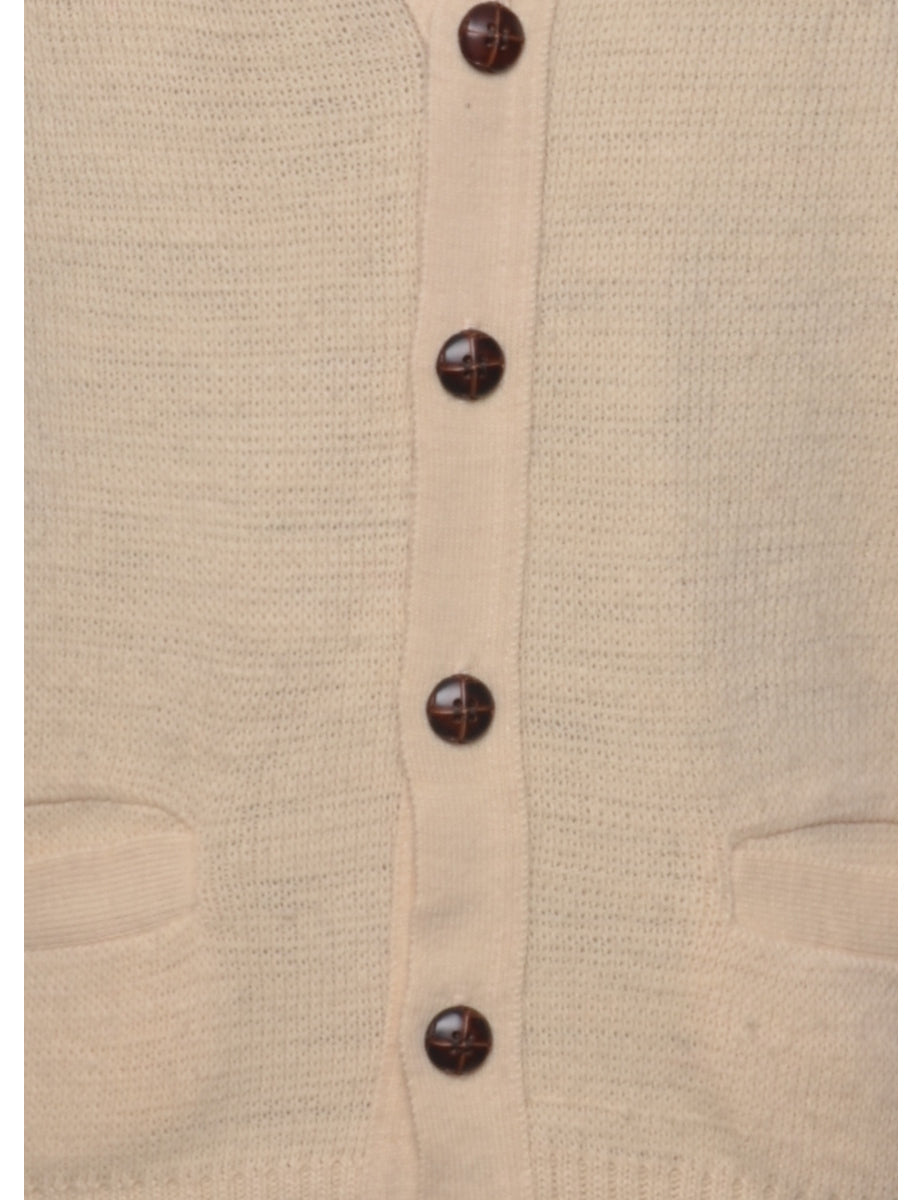 Cream Cardigan - M