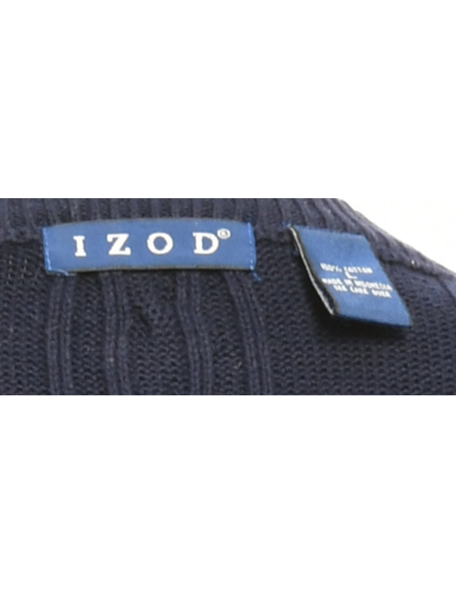 Cable Knit Izod Jumper - M
