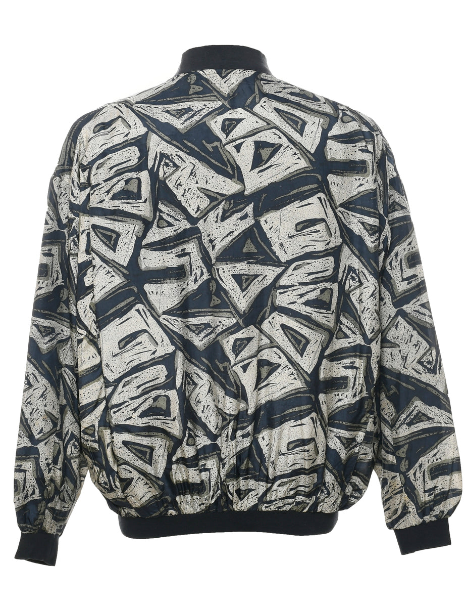 Silk Bomber Jacket - M