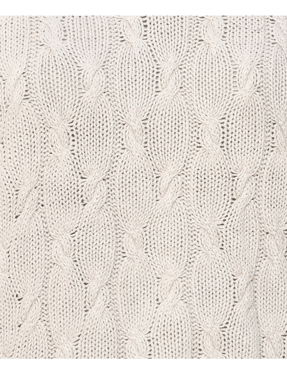 Cable Knit Jumper - S