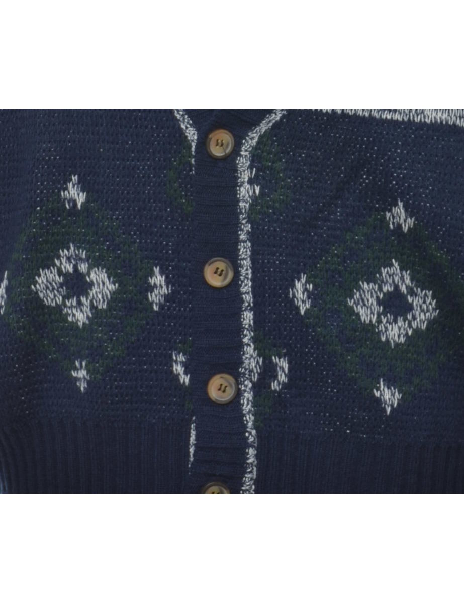 Paisley Pattern Cardigan - M