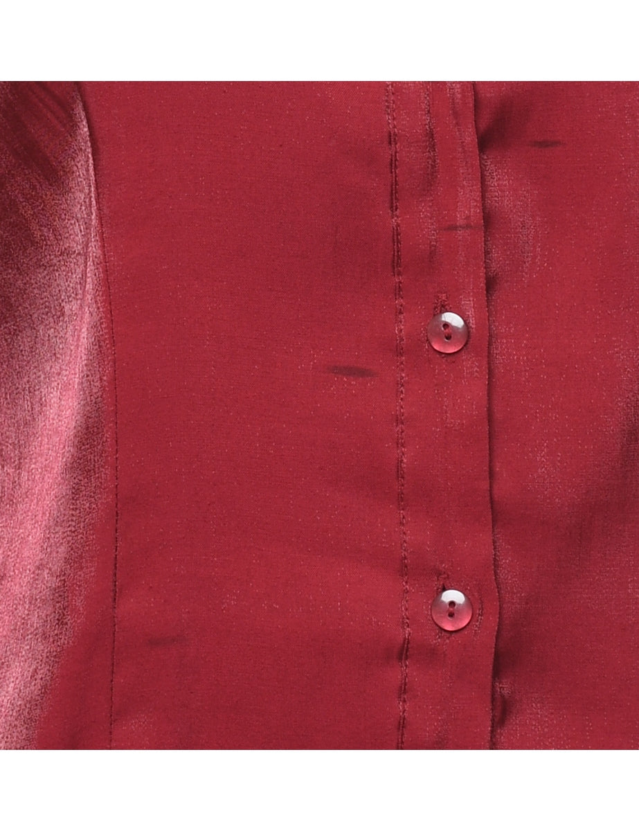 Maroon Evening Shirt - M