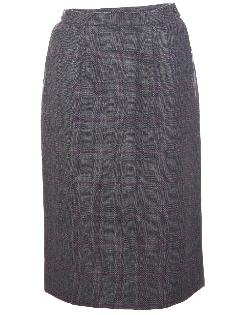 Wool Pendleton Pencil Skirt - S