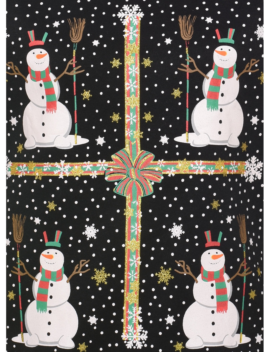 Snowman Christmas Sweatshirt - M
