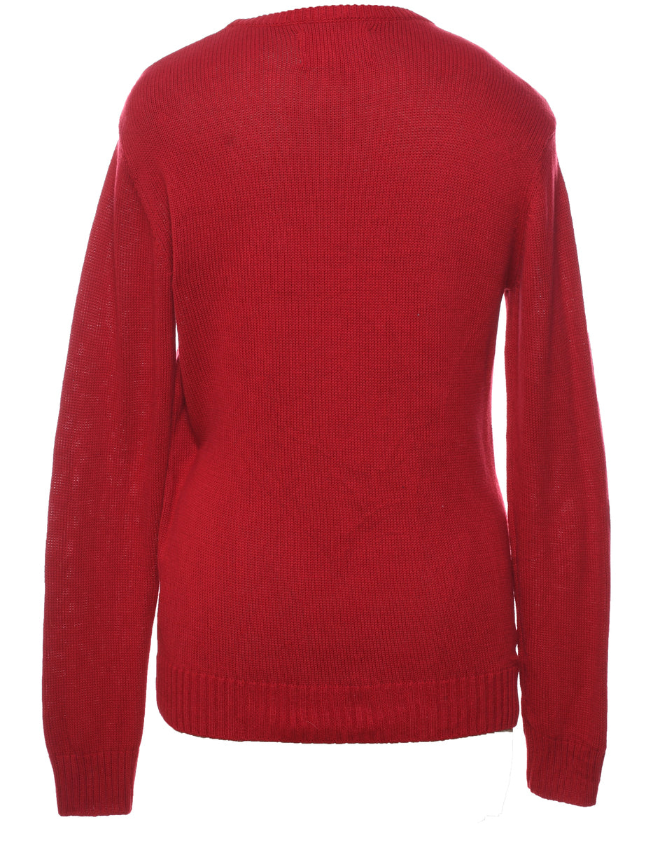 Red Christmas Jumper - S