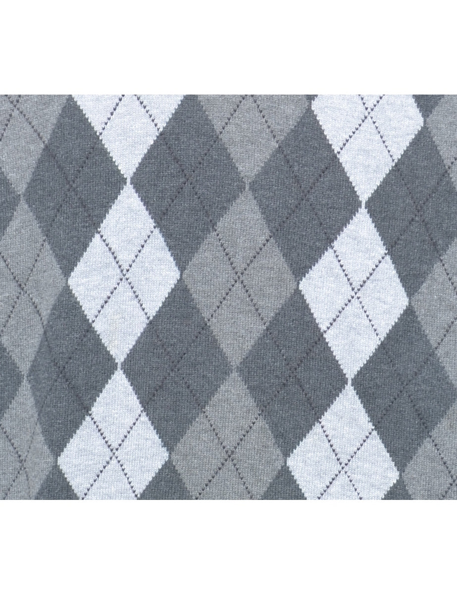 Croft & Barrow Argyle Knit Jumper - L
