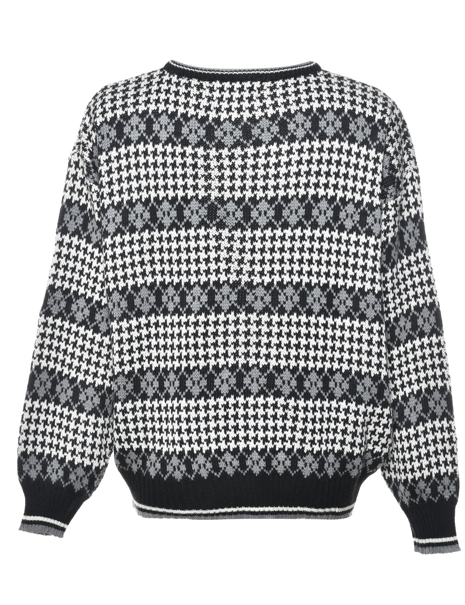Geometric Pattern Jumper - L