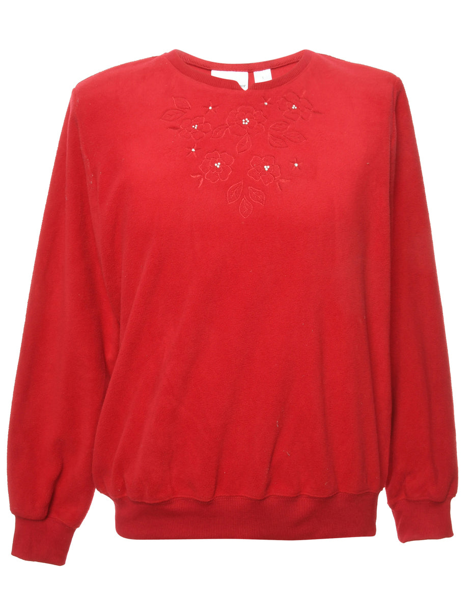 Alfred Dunner Fleece Sweatshirt - S