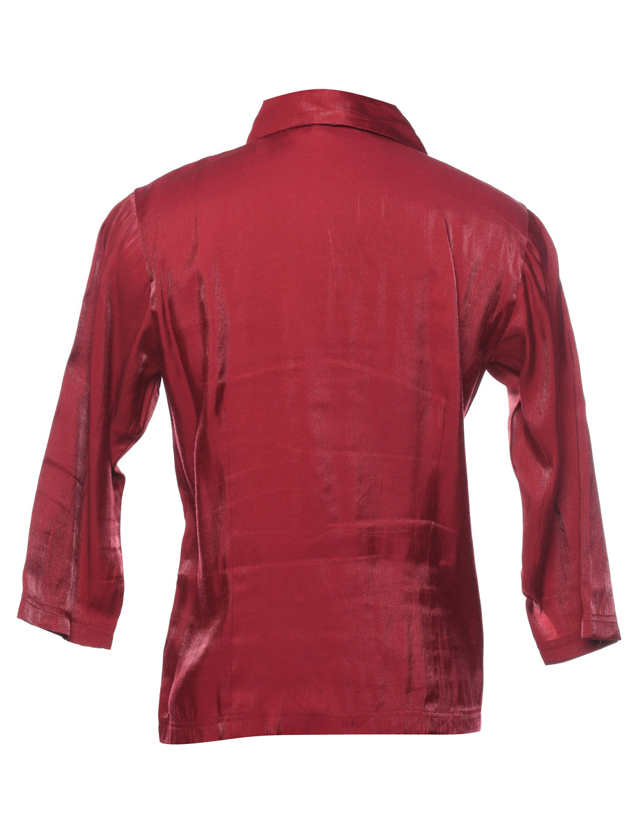 Maroon Evening Shirt - M