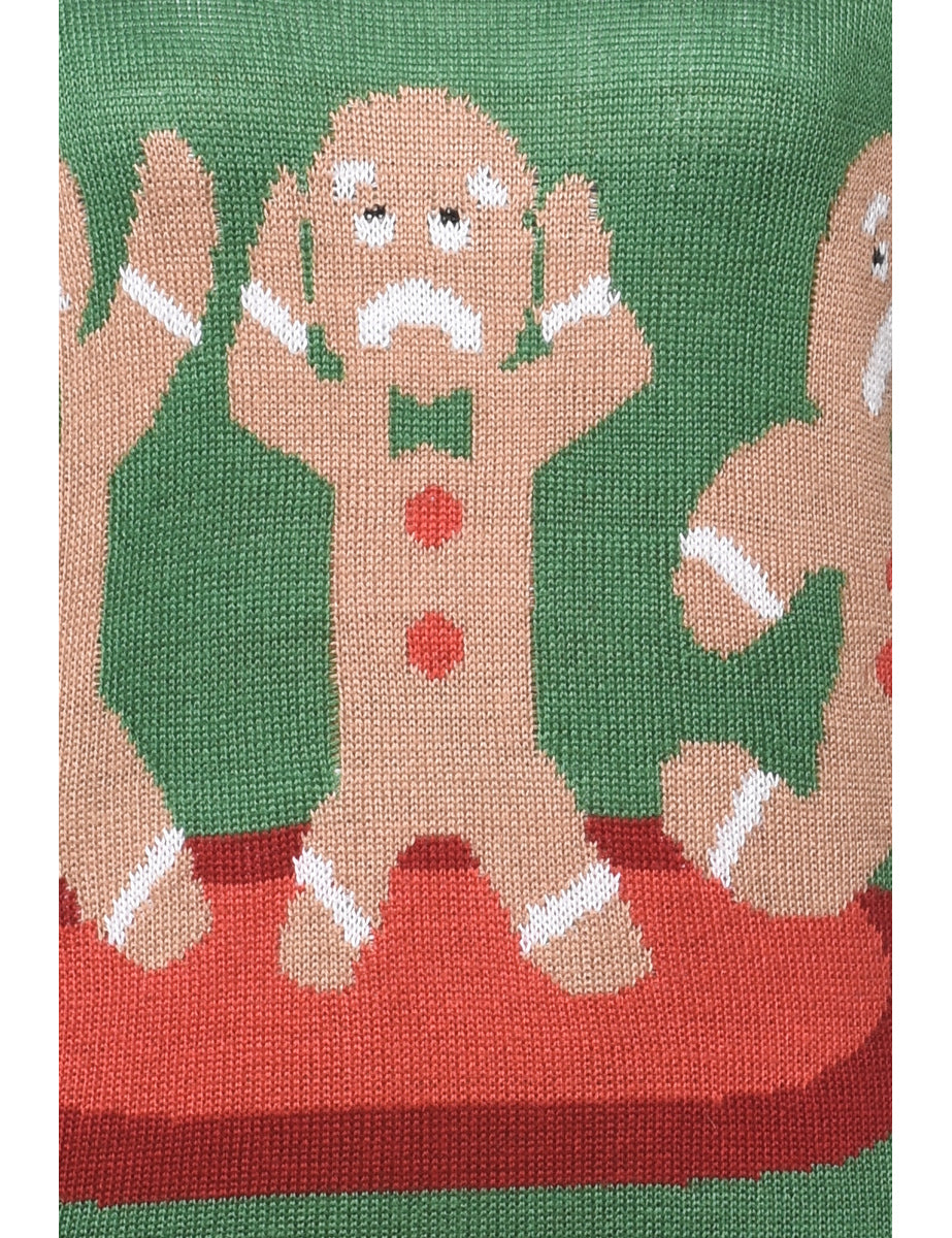 Green Christmas Jumper - M