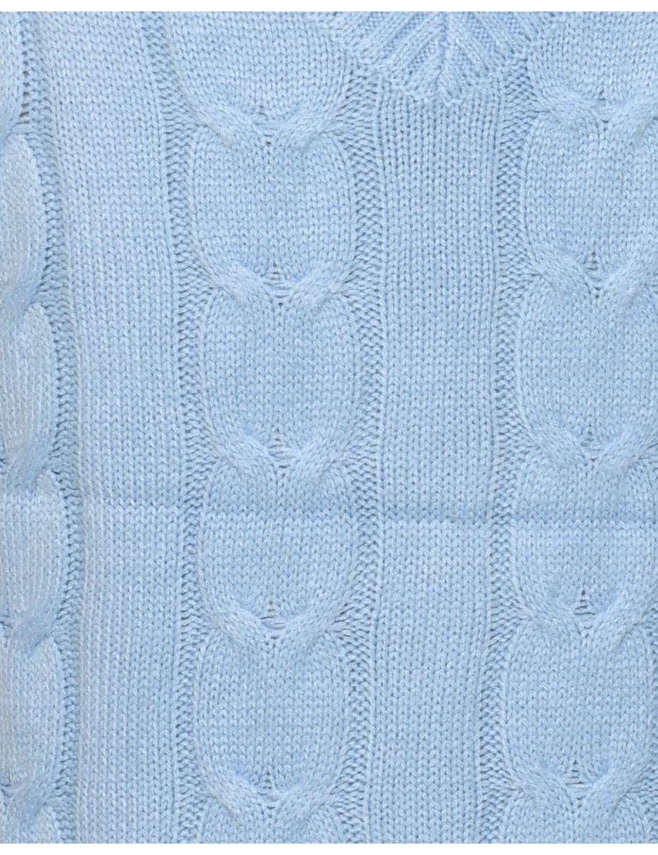 Sweater Light Blue Vest - L