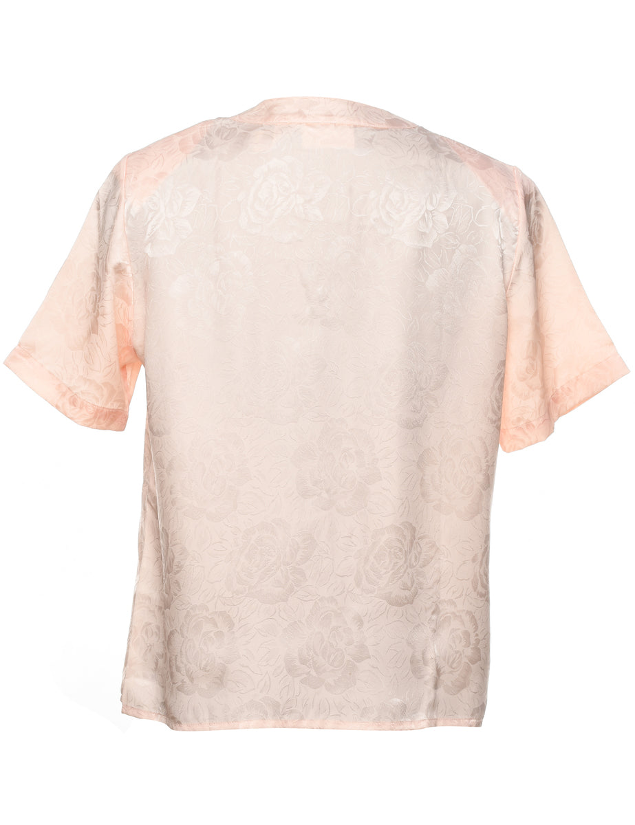 Jacquard Pattern Blouse - L
