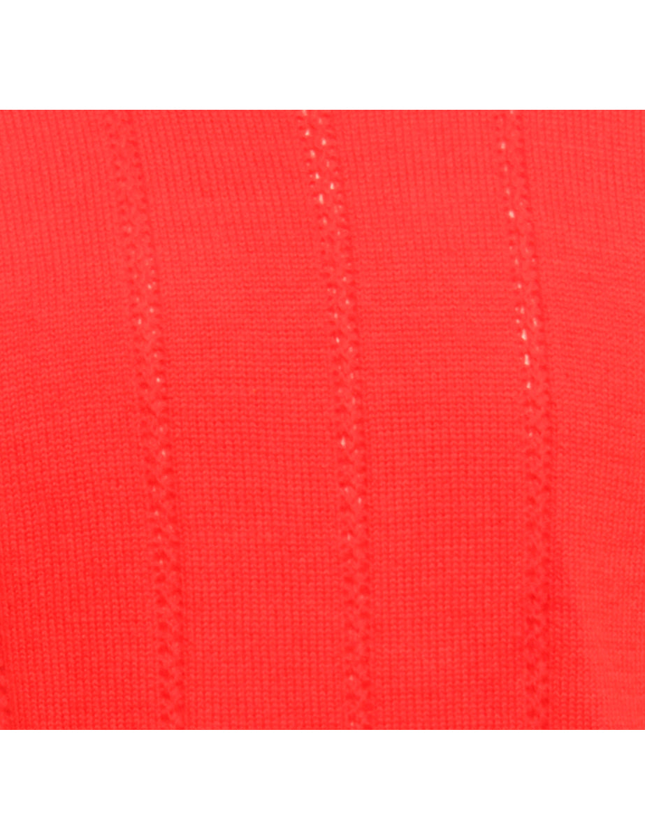 Long Sleeved Red Jumper - L