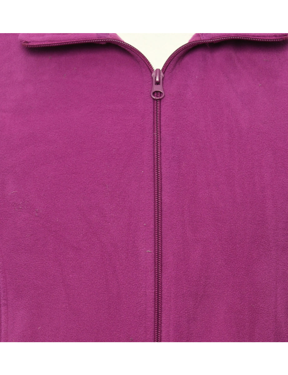 Purple Fleece Sweatshirt - L