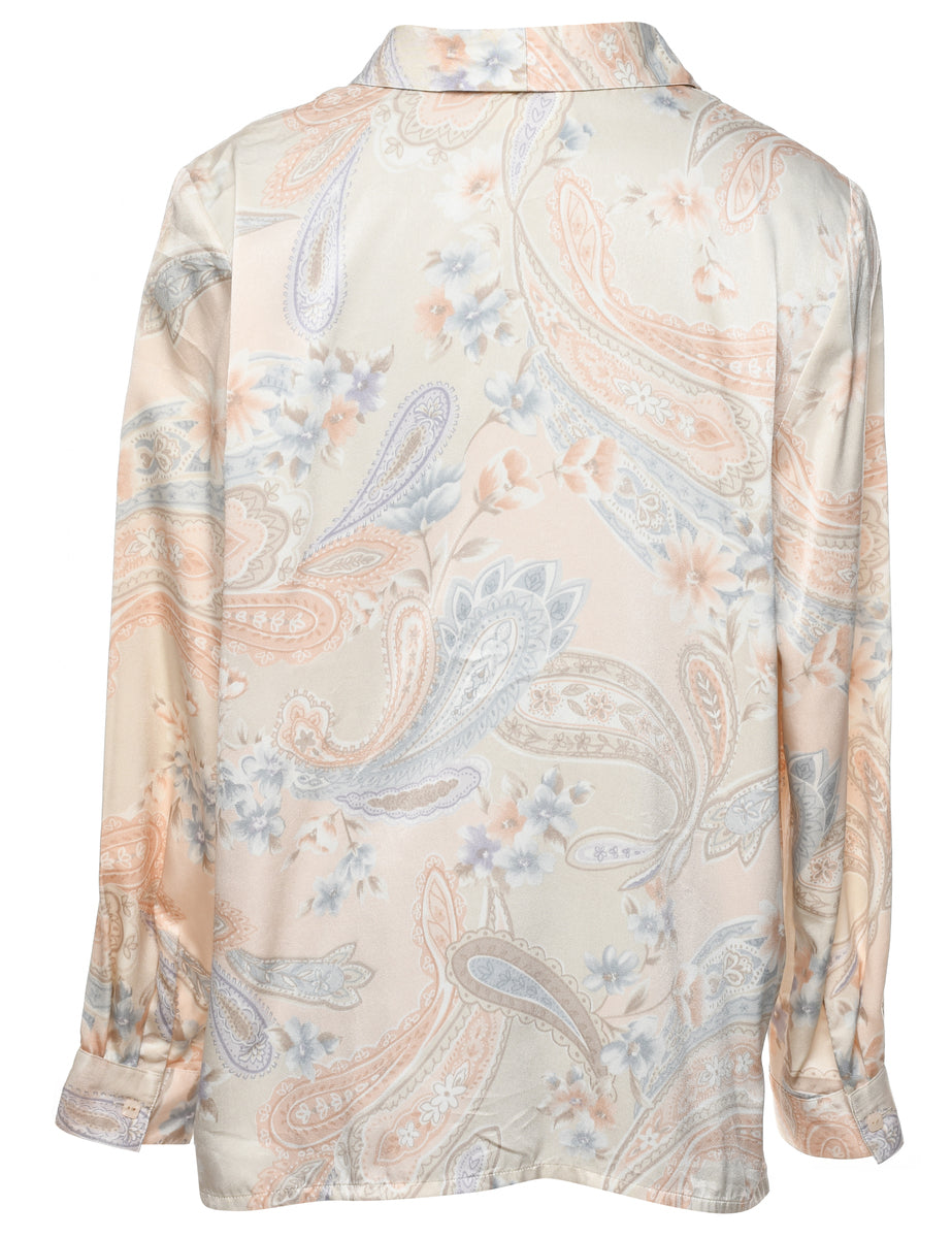 Alfred Dunner Paisley Blouse - L