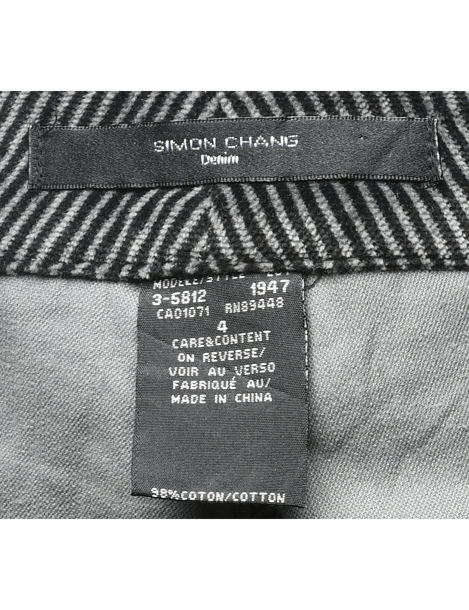 Striped Boot Cut Trousers - W29 L30
