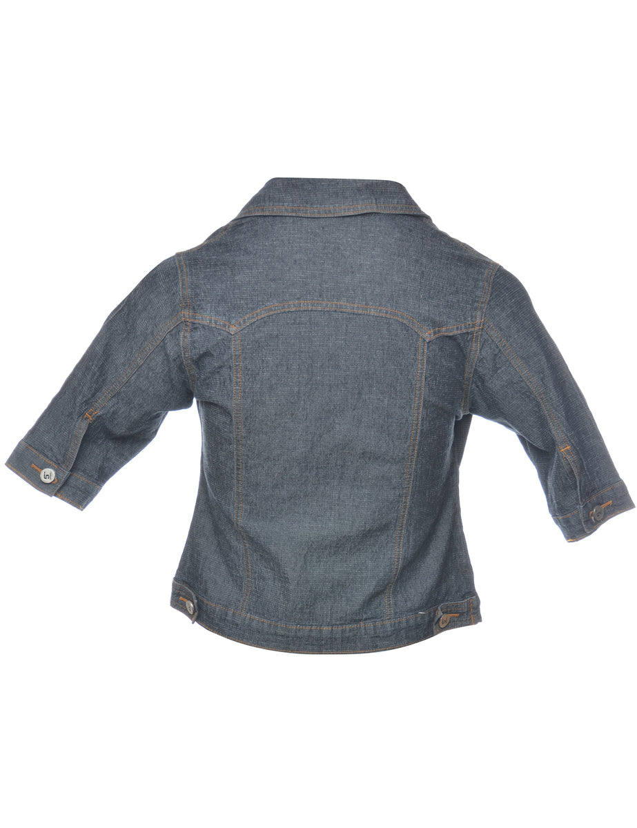Studded Denim Jacket - M