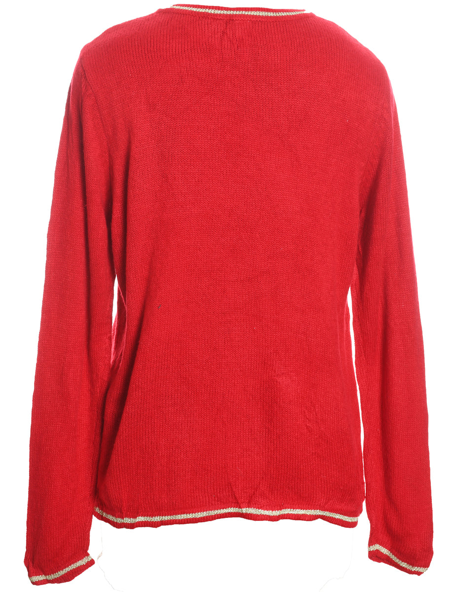 Santa Claus Christmas Jumper - L