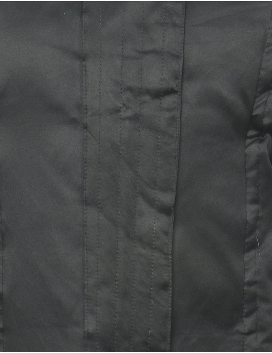Zip Front Puffer Jacket - M