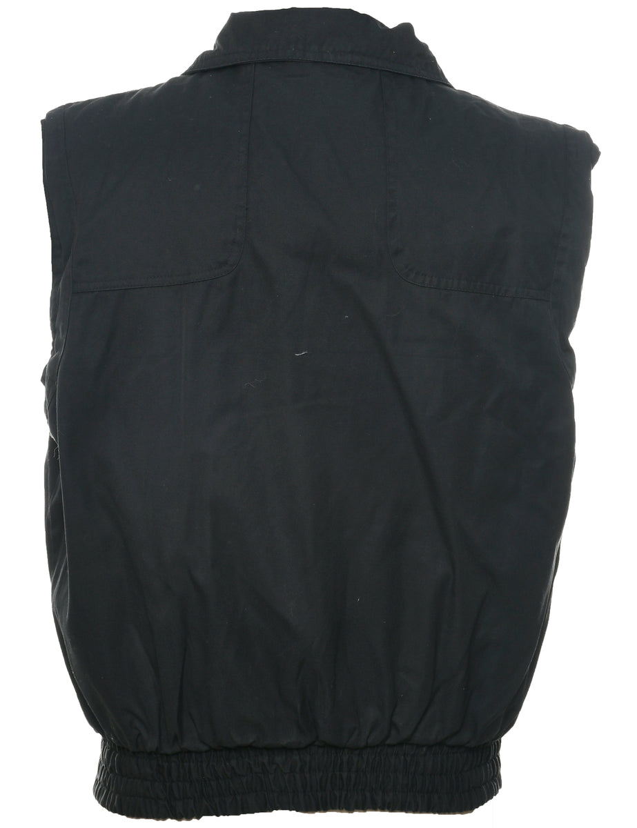 Utilitarian Black Waistcoat - L