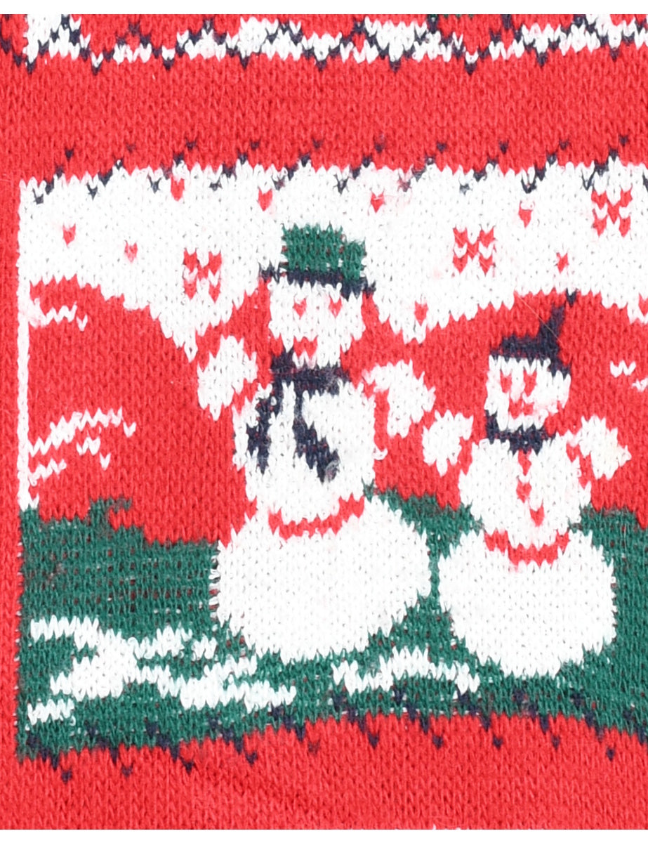 Snowman Christmas Jumper - M
