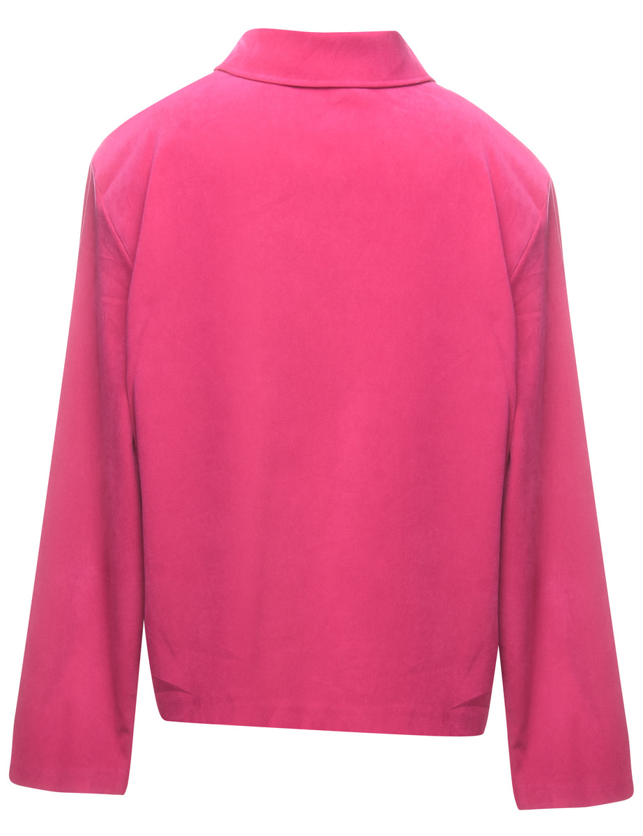 Button Front Jacket - L