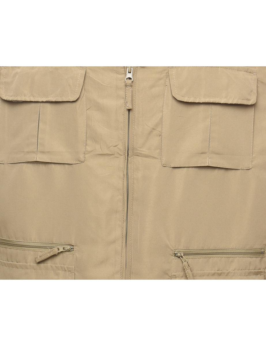 Olive Green Utility Vest - L