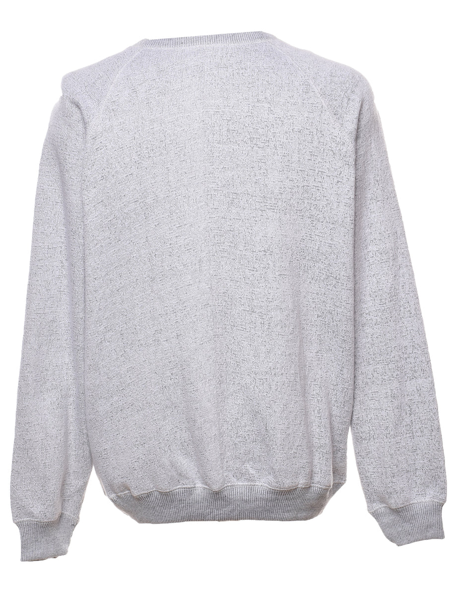 Light Grey Footsloggers Embroidered Sweatshirt - XL