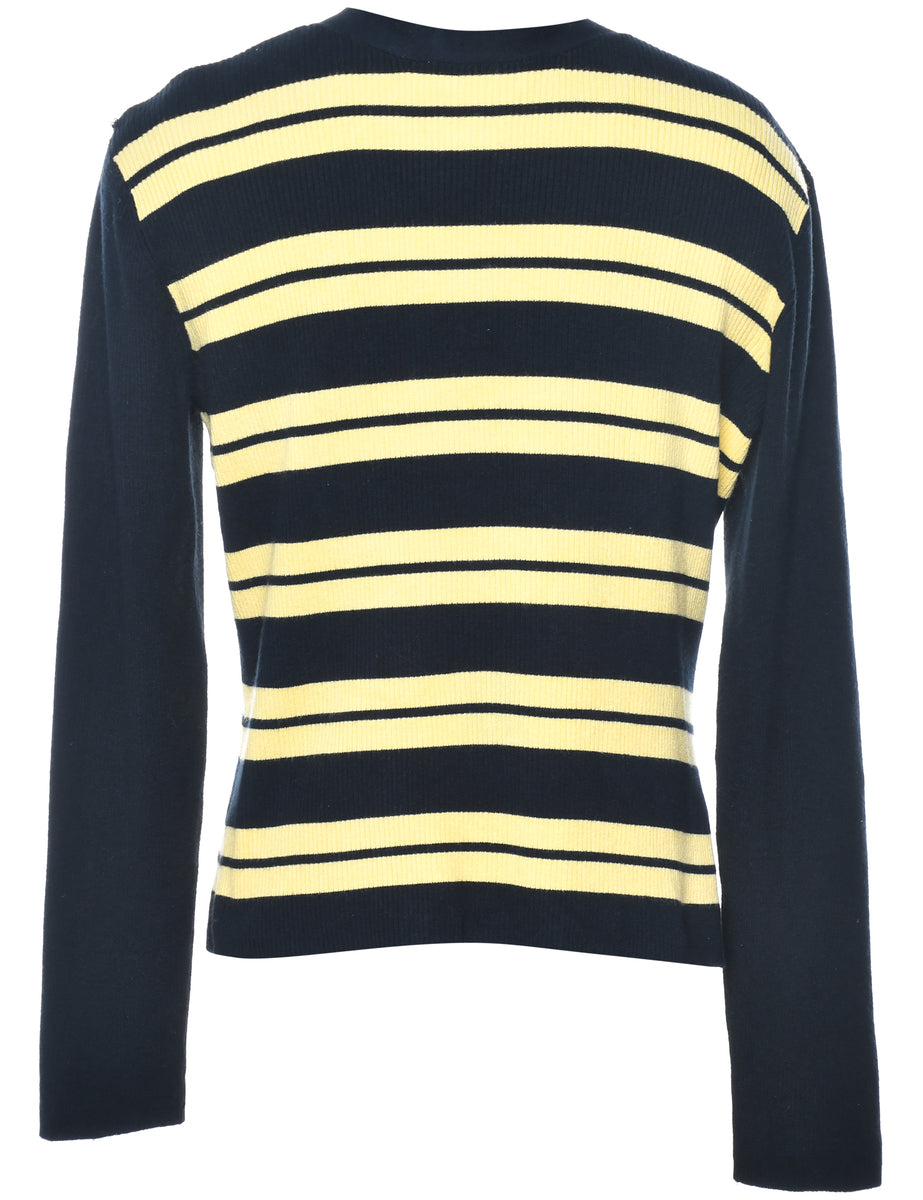 Striped Cardigan - M