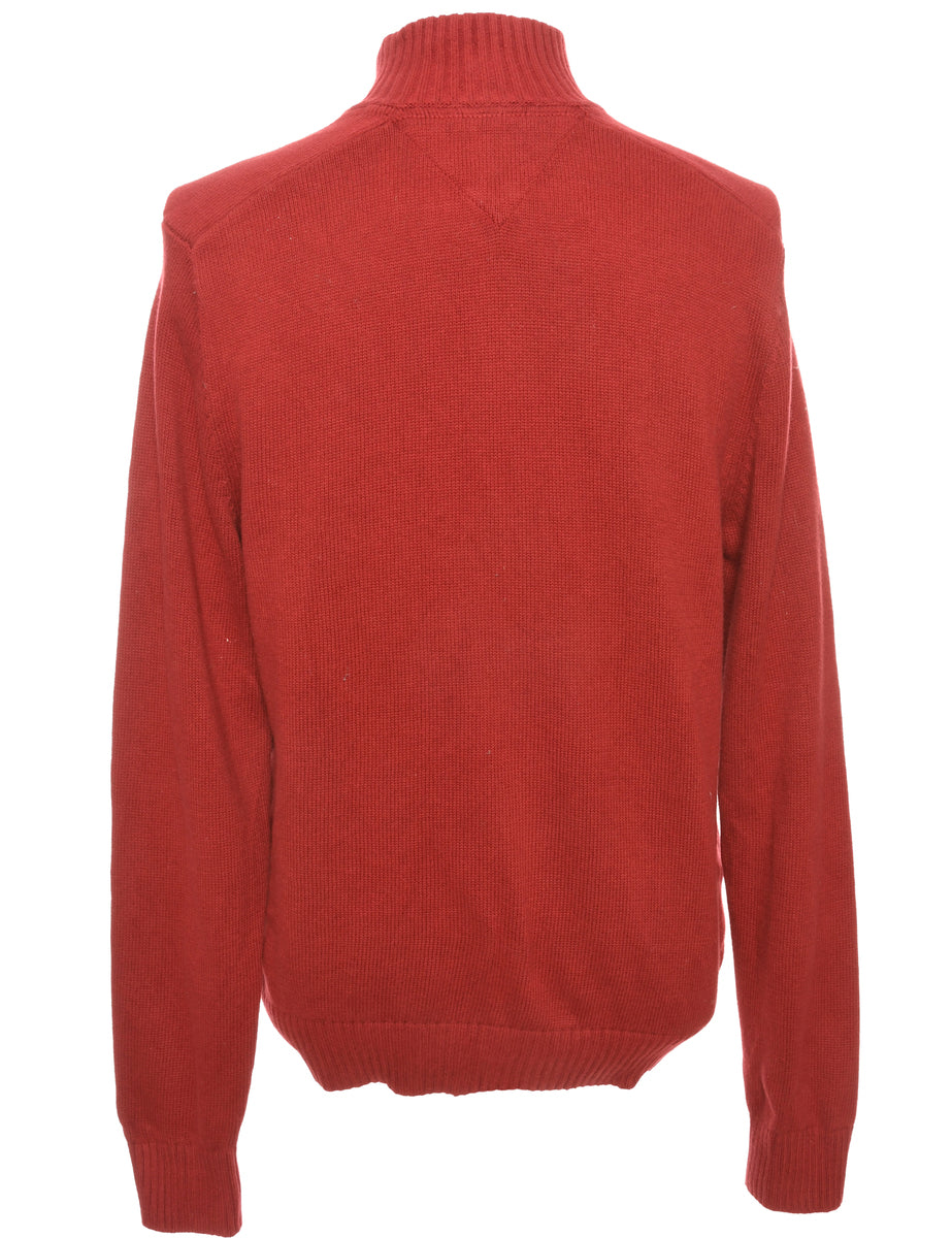 Tommy Hilfiger Maroon Cardigan - S