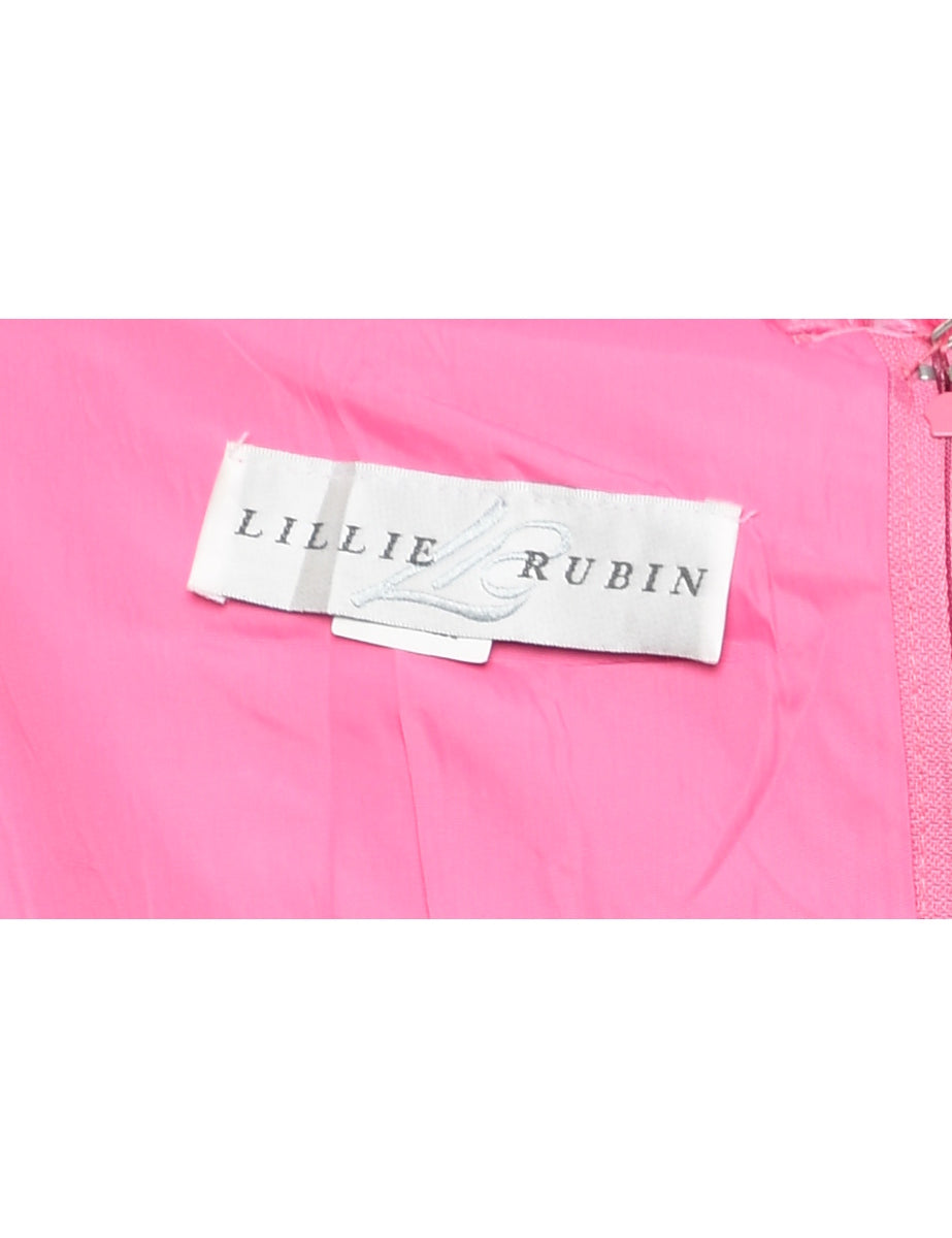 Sequined Tulip Skirt Evening Dress - S