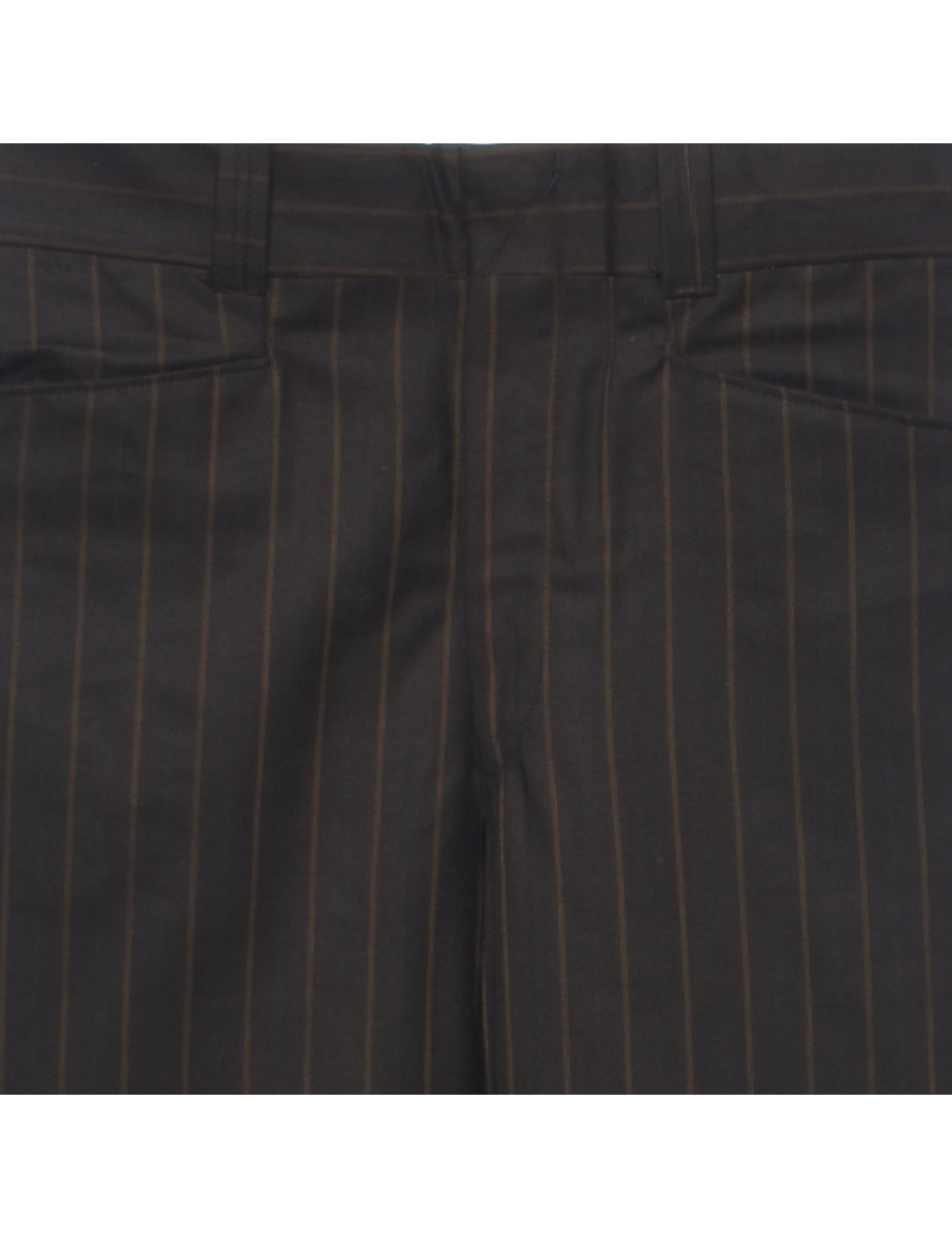 Wool Striped Pattern Trousers - W31 L32